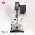 Single Layer Double Lab Jacketed Glass Reactor Extraction